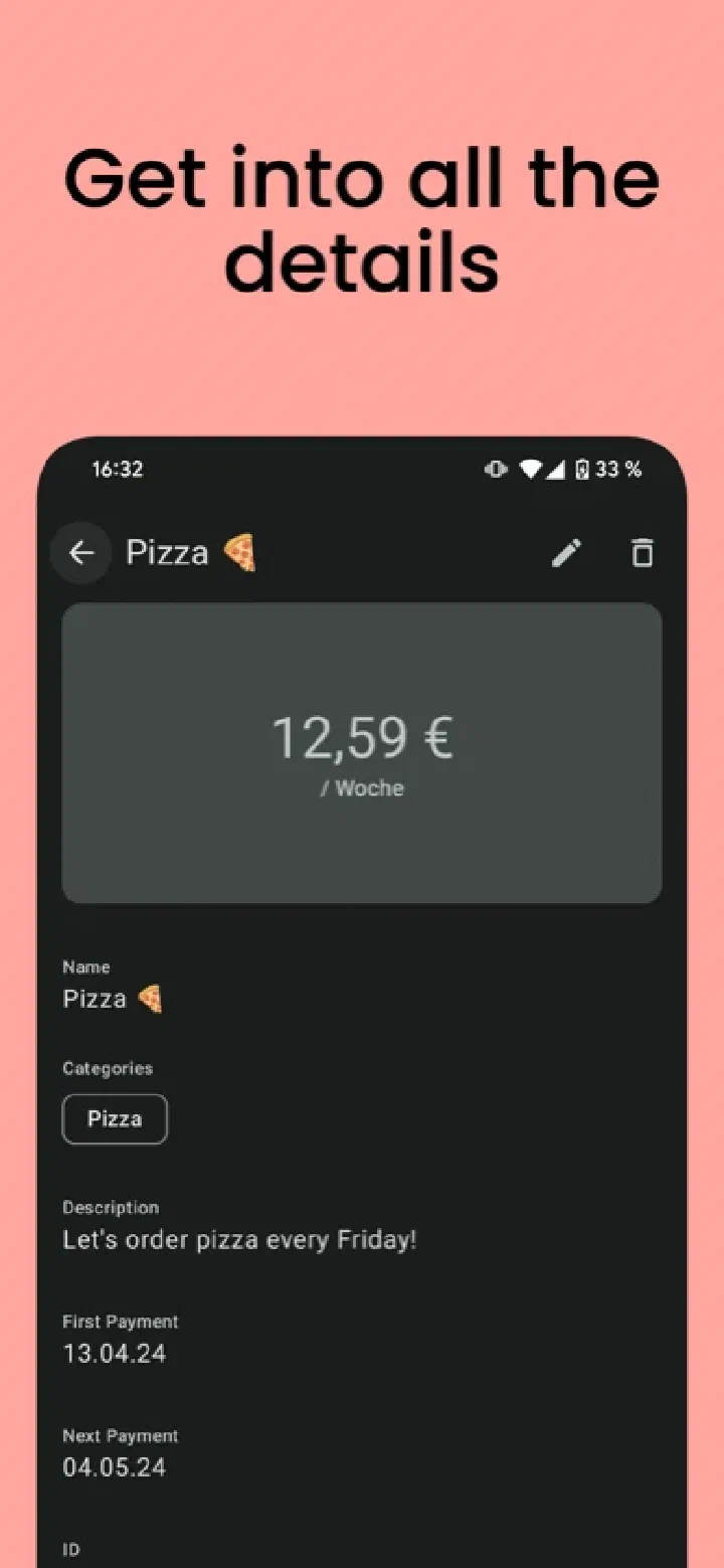 subscription details